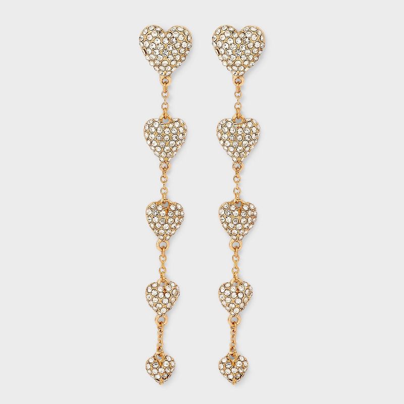 SUGARFIX By BaubleBar Make My Heart Drop Earrings - Gold