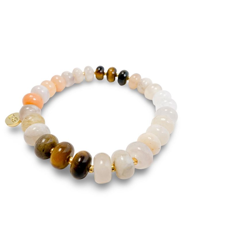 Sahara Rondelle Gemstone Beaded Bracelet - ETHICGOODS