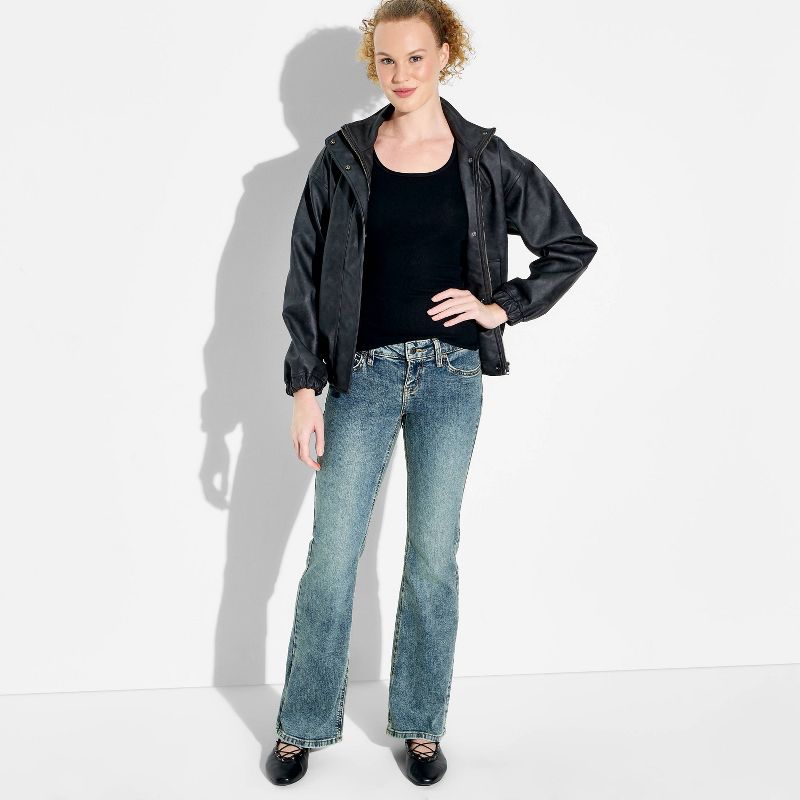 Women's Babyboot Low-Rise Flare Jeans - Wild Fable™ Blue 16