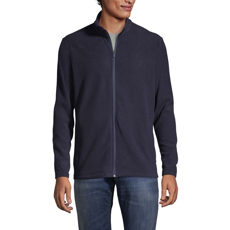 Lands' End Men's Thermacheck 100 Fleece Jacket - X Large - True Navy