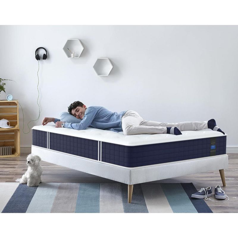 ELJGET Twin XL Mattress, 10" Mixed Memory Foam Mattress, Bagged Spring, Medium Firm Feel and Motion Isolation