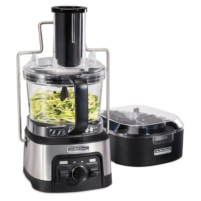 Hamilton Beach 12 Cup Professional Spiralizing Stack & Snap Food Processor 70815