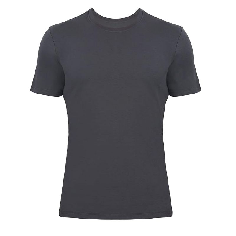 M.O.S Premium T-Shirts for Men Crewneck Undershirt Tees Moisture Wicking 1 Pack - Dark Gray, L