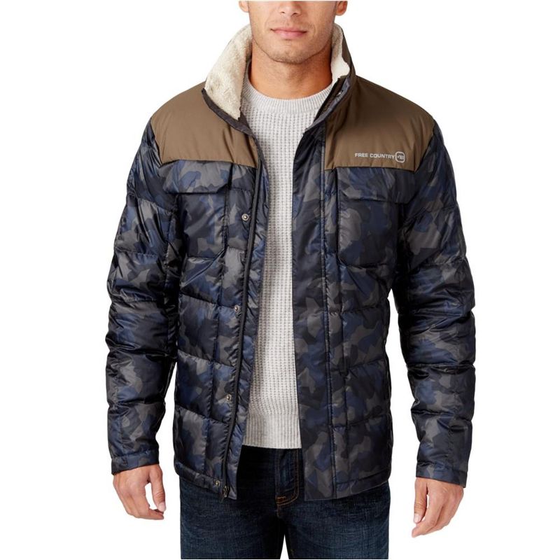 Free Country Mens Down Puffer Jacket, uniform, Small