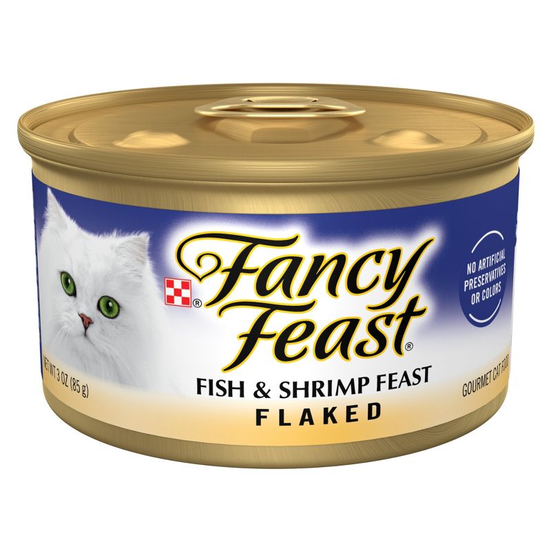 Purina Fancy Feast Flaked Gourmet Wet Cat Food Fish & Shrimp Feast - 3oz