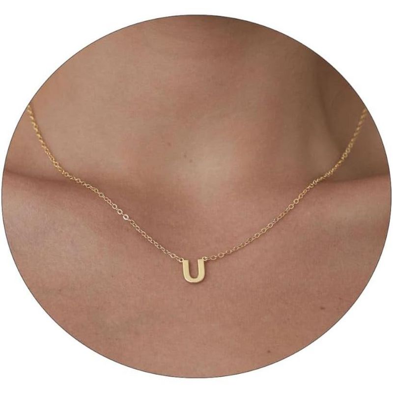 Delicate Heart Pendant Necklace, 14K Gold Plated Dainty Chain, Gift for Women