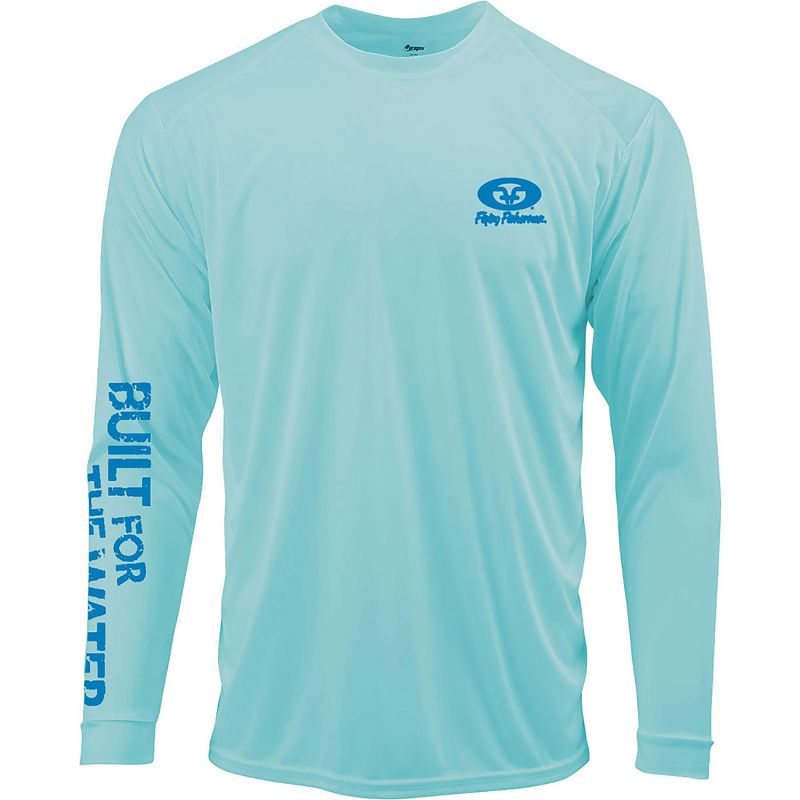 Flying Fisherman Built For Water Performance Long Sleeve T-Shirt - Medium - Aqua