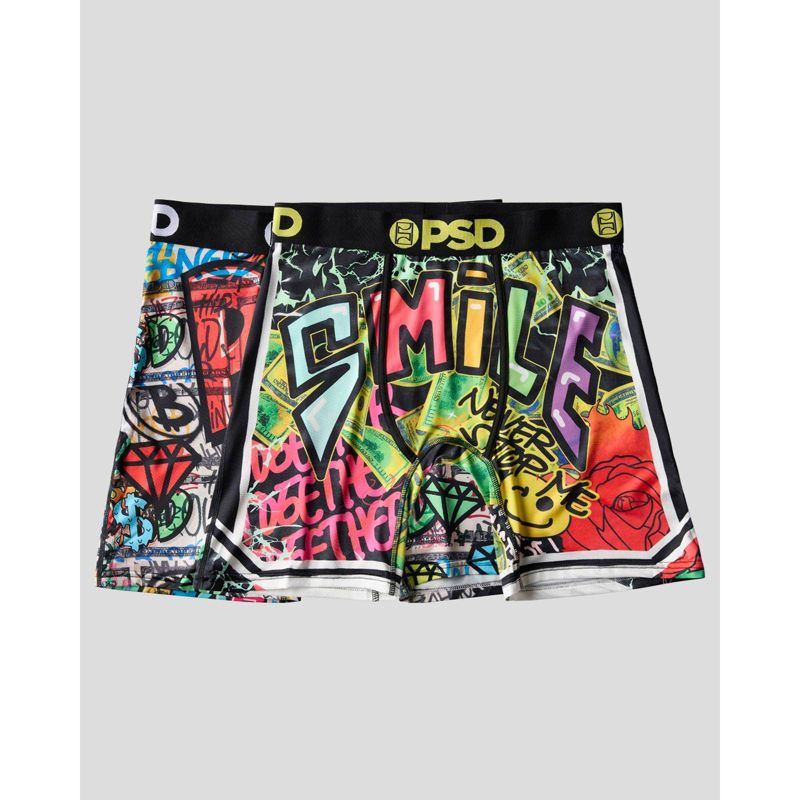PSD Men's Graffiti Smile Print Briefs - XL