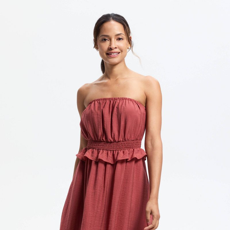 Women's Sleeveless Maxi Tunic Dress - Universal Thread™ Red XL