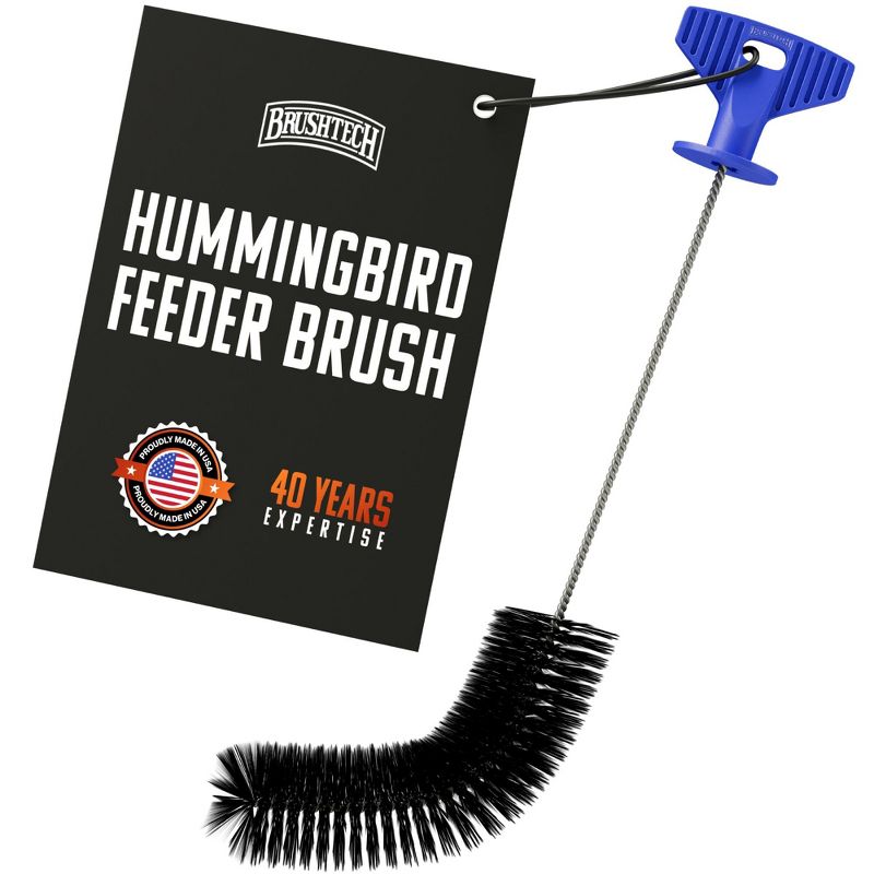 Brushtech Hummingbird Feeder Brush – Flexible 14-Inch Long Cleaning Tool with 1.5-Inch Diameter for Bird Feeder Maintenance, Narrow Opening Access