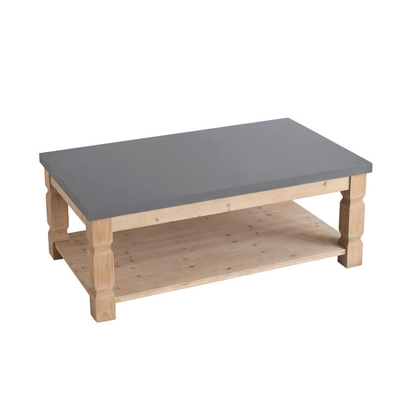 Rectangular Coffee Table Living Room Furniture 47.8x28x18.8"