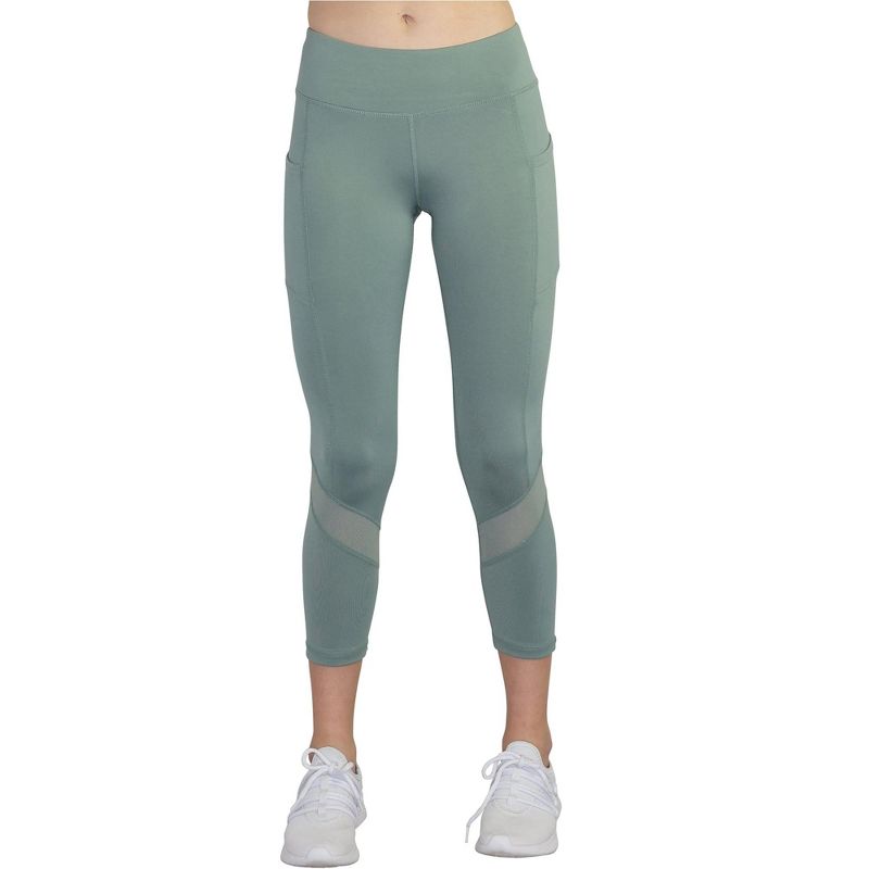 Reebok Womens Aspire Skinny Capri Compression Athletic Pants, s995, Medium