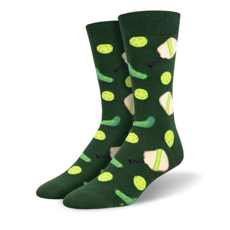 Pickleball Crew Socks (Men's Sizes, Adult Large) from the Sock Panda
