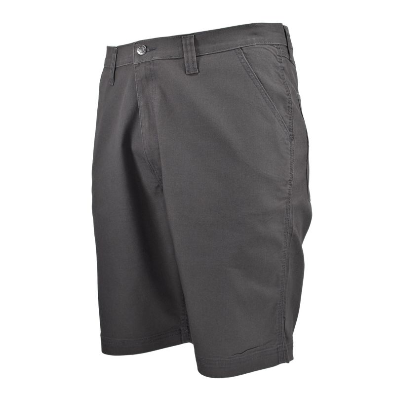 Full Blue Men's Performance Stretch Duck Canvas Cell Phone Short | Gray 38