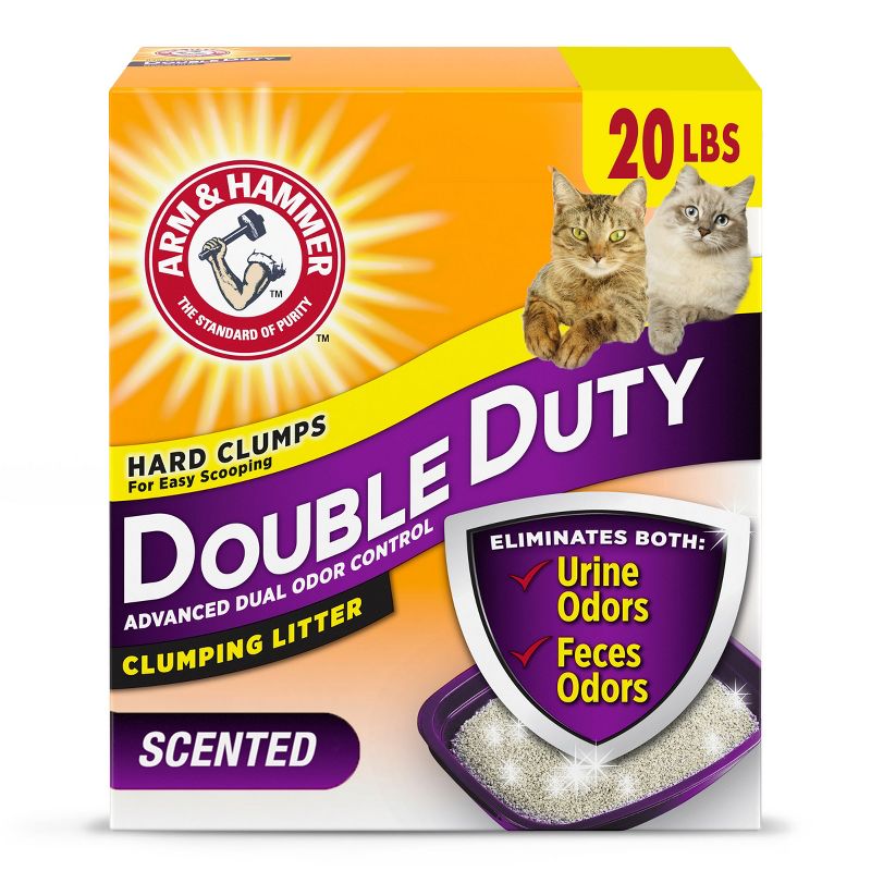 Arm & Hammer Double Duty Advanced Dual Odor Control Clumping Litter - 20lbs