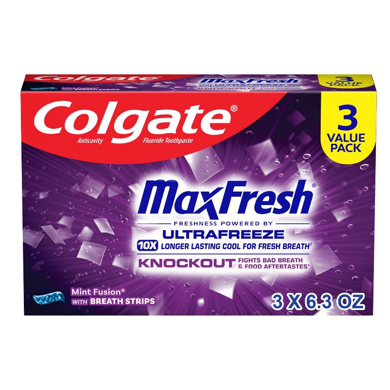 Colgate Max Fresh Toothpaste Knockout - 6.3oz/3pk