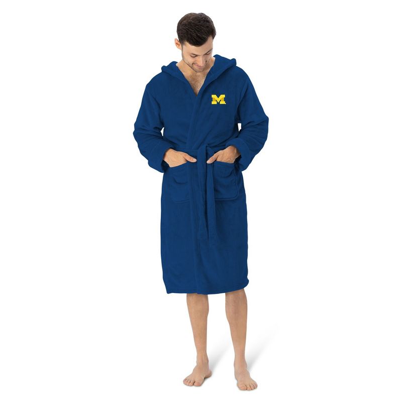 Michigan Wolverines NCAA Hooded Silk Touch Bath Robe 26x47 Inches