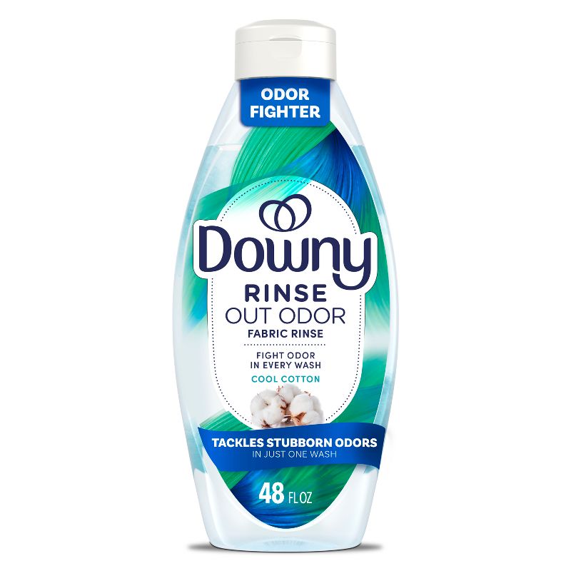 Downy Cool Cotton HE Compatible Rinse & Refresh Laundry Odor Remover and Fabric Softener - 48 fl oz
