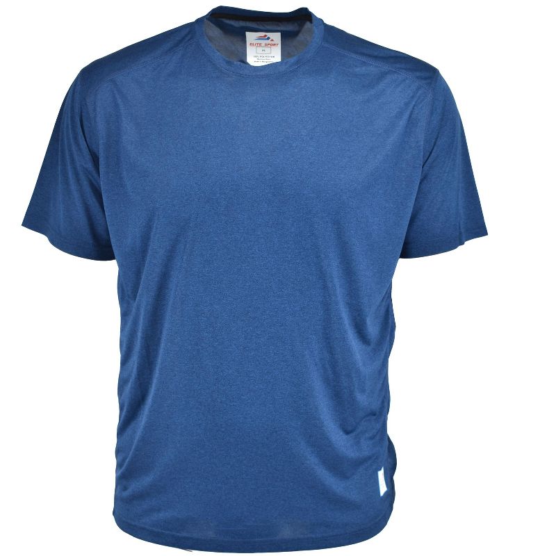 Falcon Bay Elite Sport Men's Space Dye Interlock Performace Tee | Navy Blue Medium