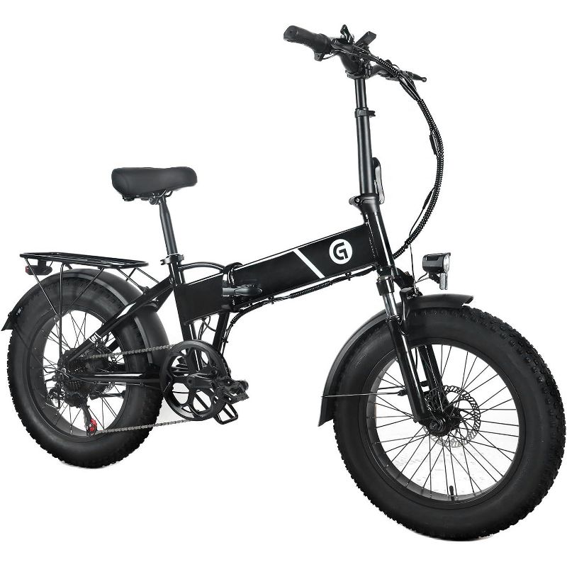 Electric Bike for Adults,20" x 4.0 Fat Tire Folding Ebike,500W 48V Removable Battery and 7-Speed Gears Ideal for Commuting