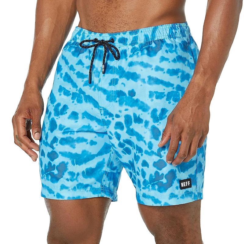 NEFF Men's Daily Slauson Hot Tub Board Shorts for Swimming (Blue Slauson, 4X-Large) Blue