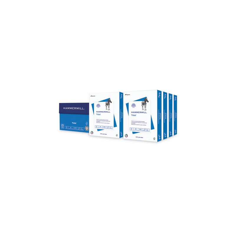 Hammermill Tidal Print Paper, 92 Bright, 20 lb Bond Weight, 8.5 x 11, White, 500 Sheets/Ream, 8 Reams/Carton