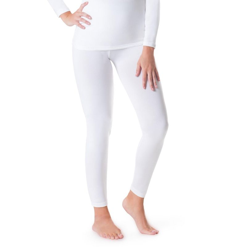 Rocky Women's Thermal Bottoms Long John Base Layer Underwear Pants Insulated For Outdoor Ski Warmth/Extreme Cold Pajamas (White - X-Small)