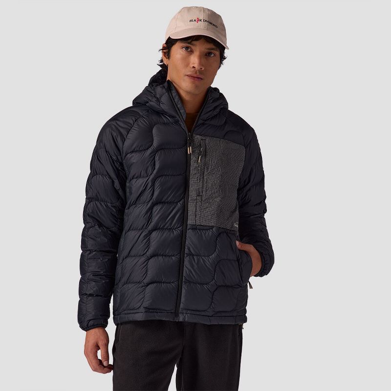 Backcountry, Waas ALLIED Down Hooded Jacket - Men's, Black, S