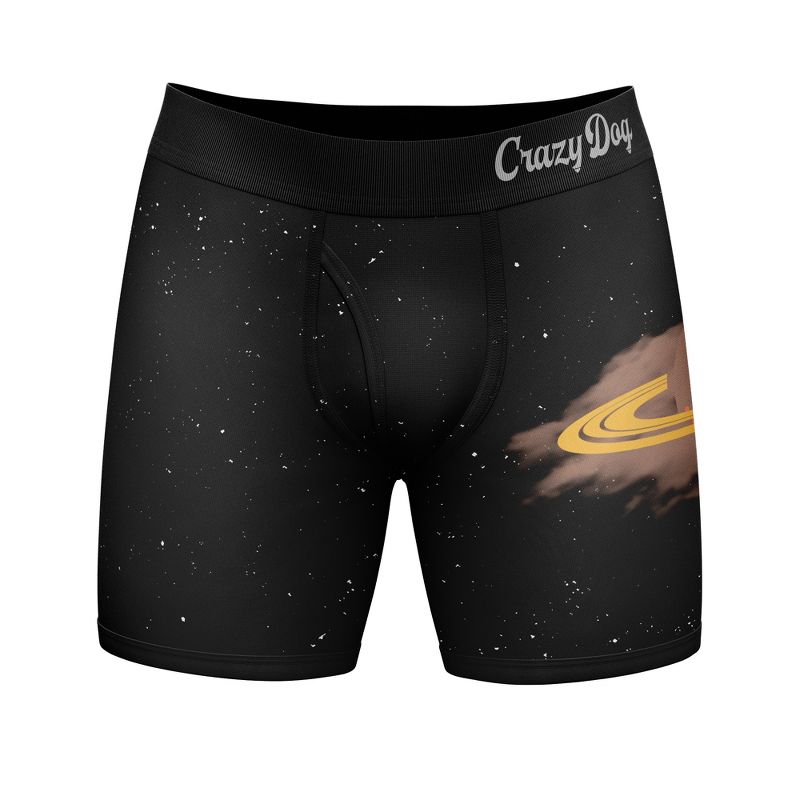 Mens Gas Giant Boxer Briefs Funny toot Joke Gift for Dad Graphic Novelty Underwear - Crazy Dog Boxer Briefs Gift for Dad Gas Giant M