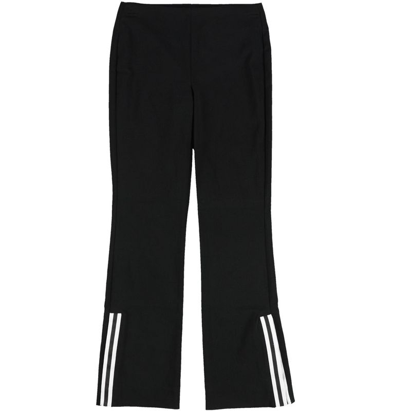 bar III Womens Varsity Split Hem Casual Trouser Pants, deepblack, X-Small