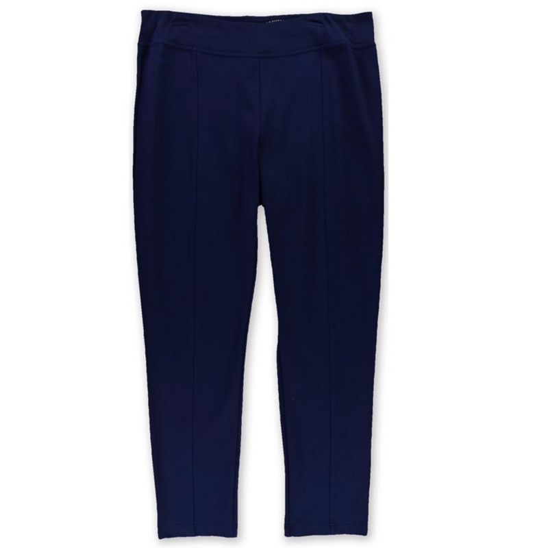 G.H. Bass & Co. Womens Stretch Compression Athletic Pants, navy, 10
