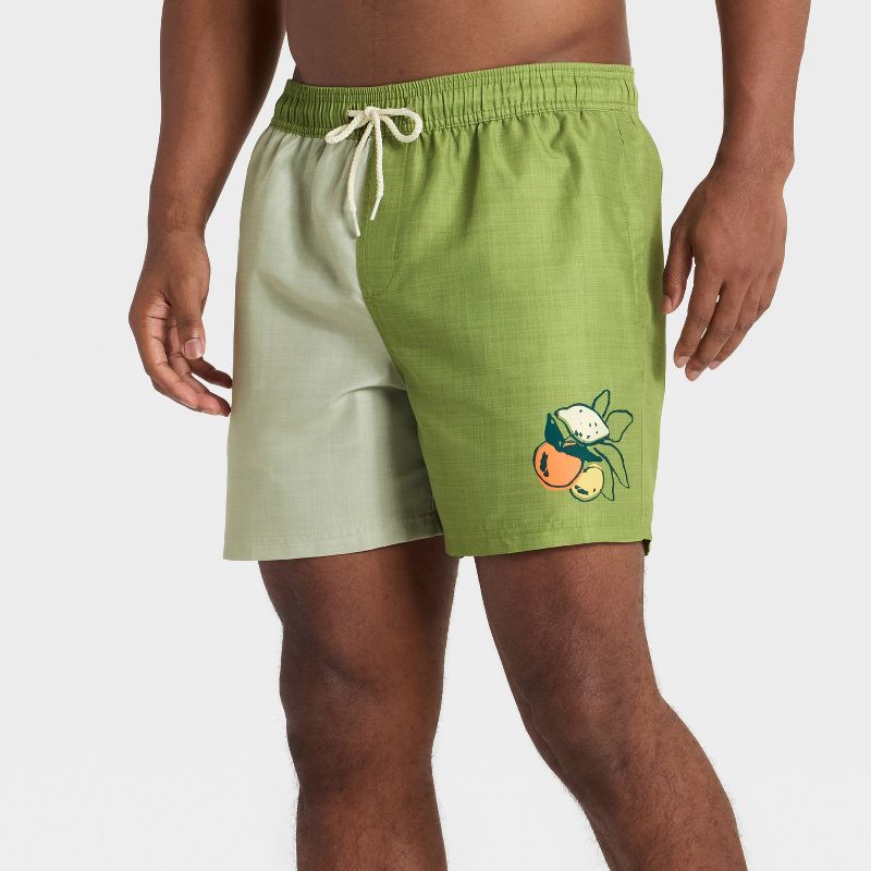 Men's 5" Swim Trunks - Goodfellow & Co™ Green XL