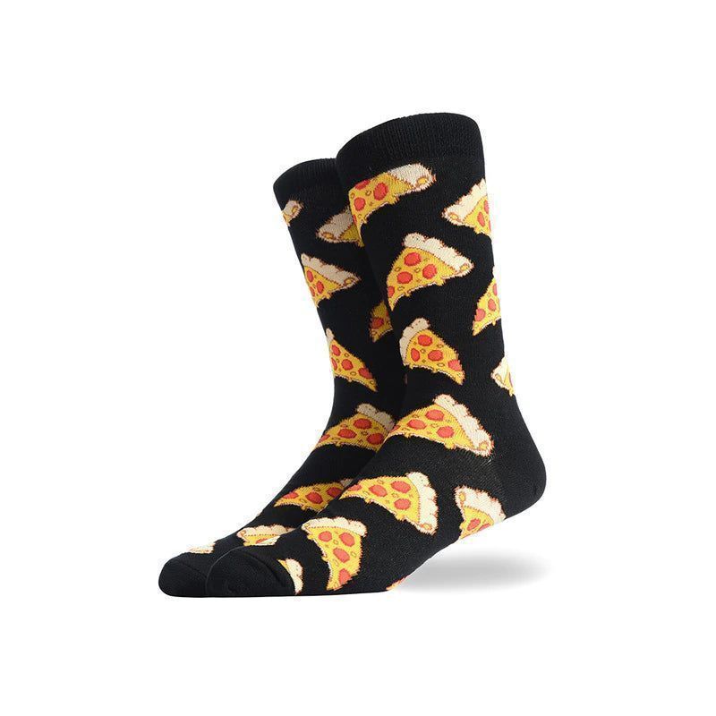 Pizza Pattern Socks (Men's Sizes, Adult Large) - Large from the Sock Panda