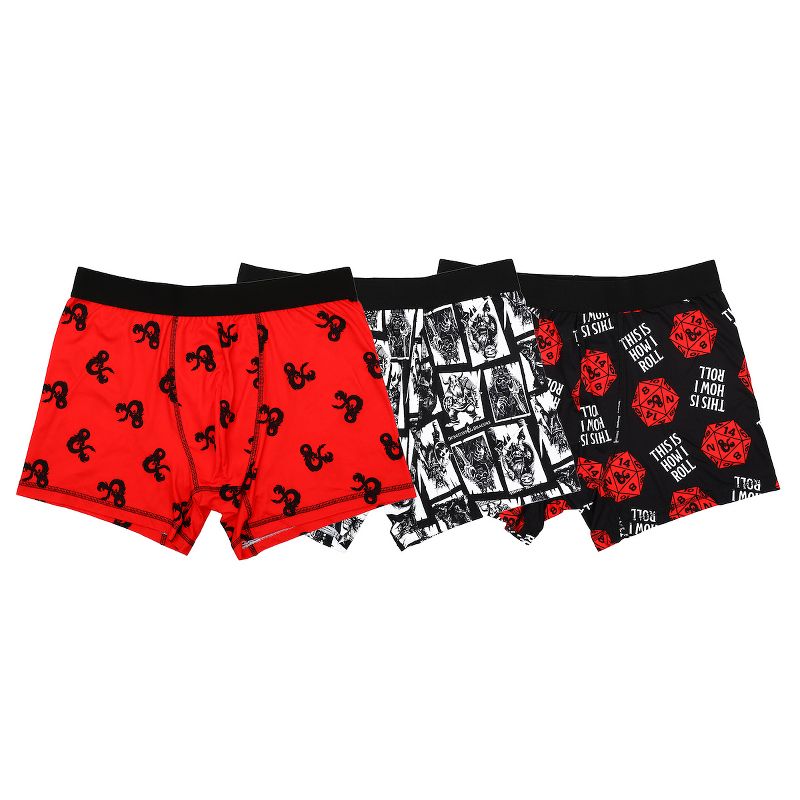 Dungeons & Dragons This Is How I Roll Multipack Men's Boxer Briefs Underwear-XXL