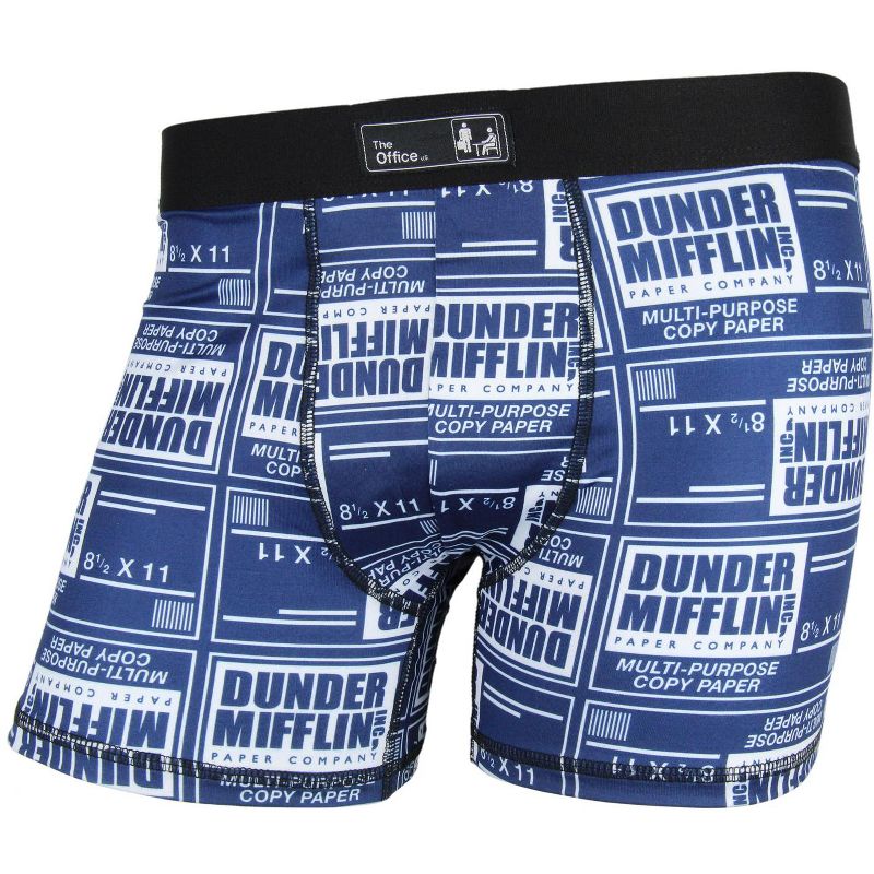 The Office Men's Dunder Mifflin Paper Inc. Company Boxer Briefs Underwear (2XL)