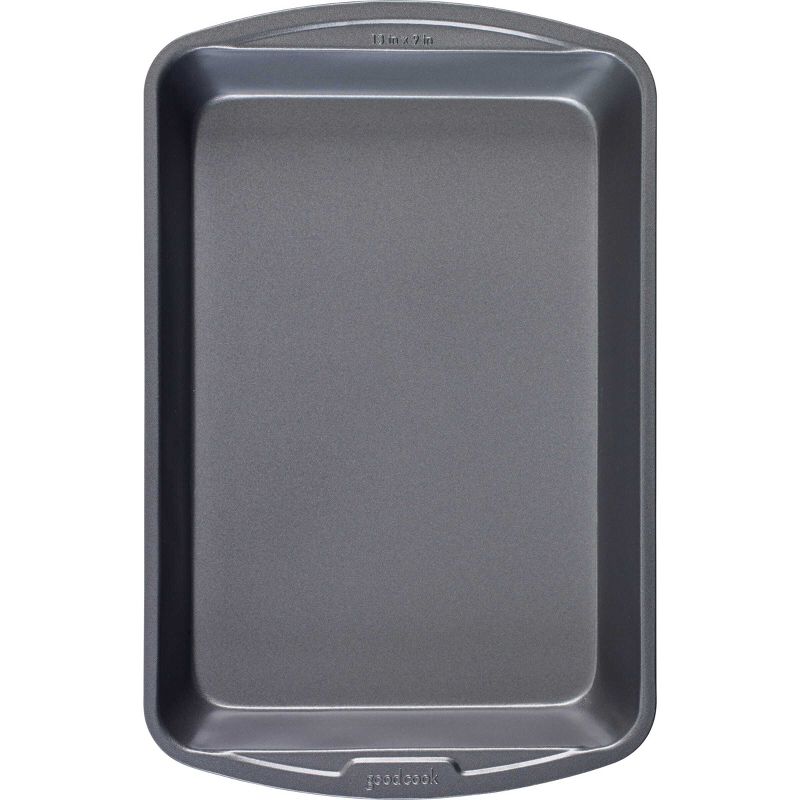 GoodCook 9"x13" Nonstick Steel Ready Rectangle Cake Pan Gray: Dishwasher-Safe Lasagna Baking Pan, Lifetime Warranty