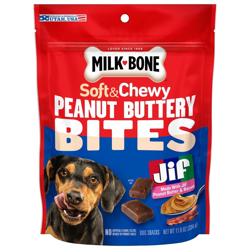 Milk-Bone Bacon and Peanut Butter Flavor Chewy Dog Treats - 11.8oz