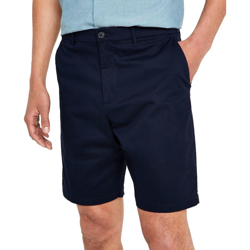 Calvin Klein Mens Infinite Flex Casual Chino Shorts, navy, 32