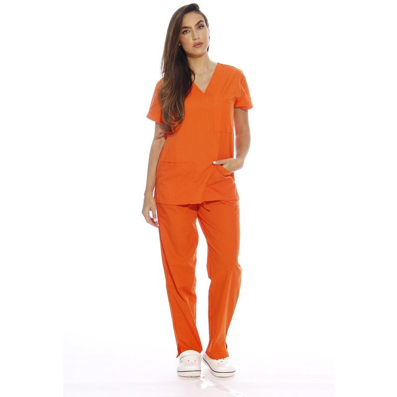 Just Love Women's Medical Scrubs - Six Pocket Set with Comfortable V-Neck and Cargo Pant.