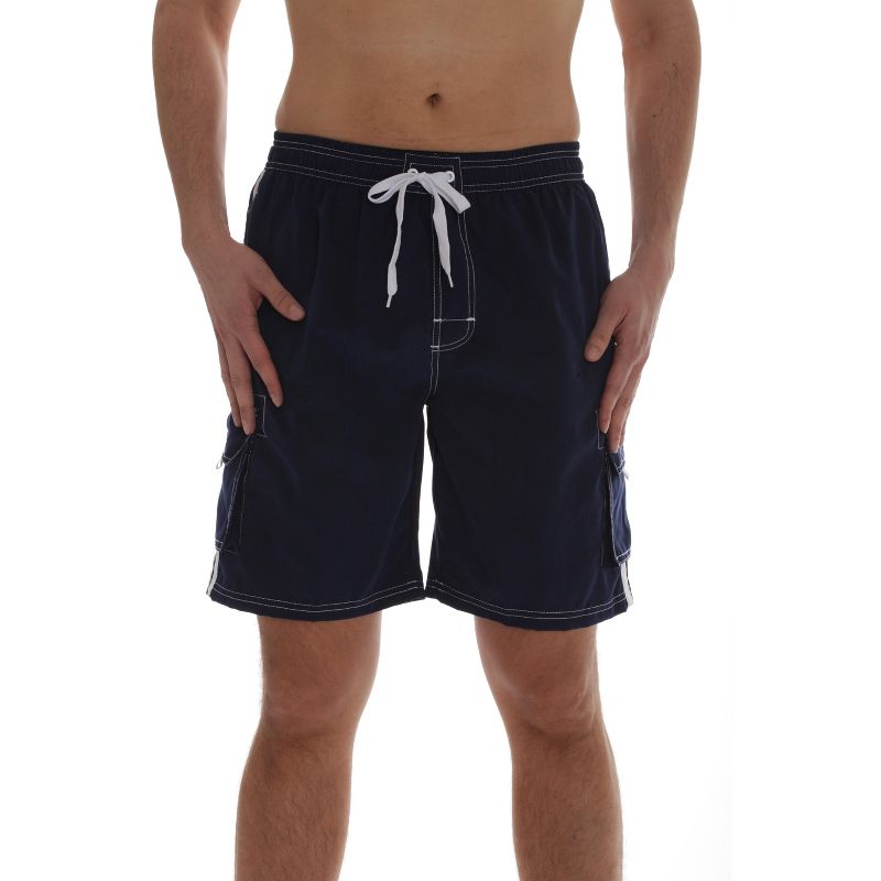 Whiskey and Oak Men's Bathing Suit Swim Trunks 94954-NVY-M