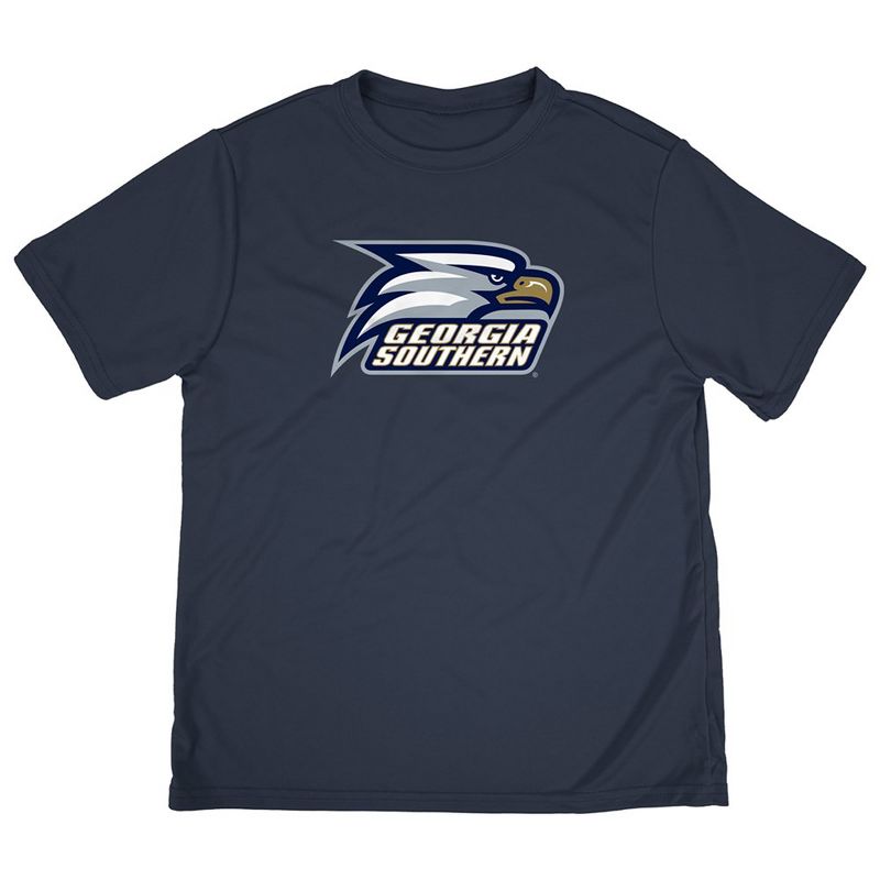 Boys' Georgia Southern University Sport T-Shirt Primary Logo Navy Large