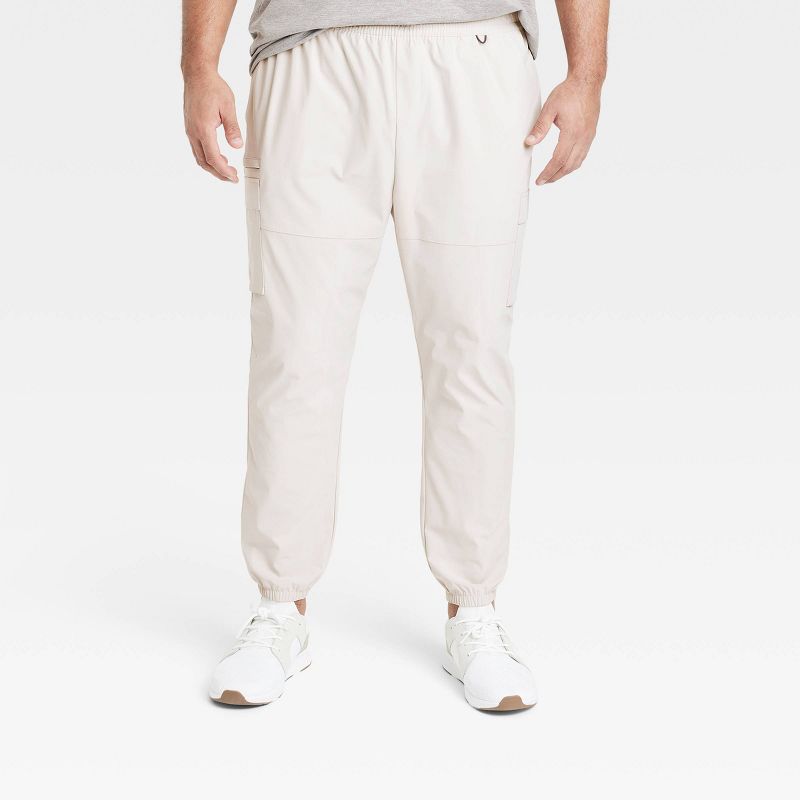 Men's 360 Lifestyle Big Utility Cargo Jogger Pants - All In Motion Goalsetting Gray 3XL: Recycled Polyester, Moisture Wicking, UPF 50+