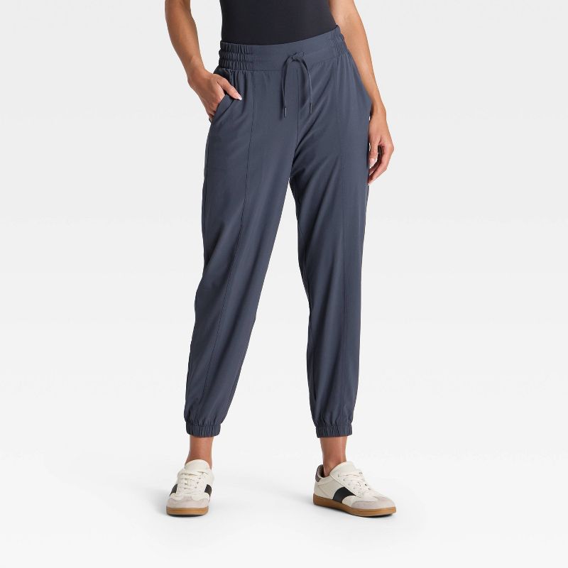 Women's Active Light Mid-Rise Joggers - All In Motion™ Navy Blue M