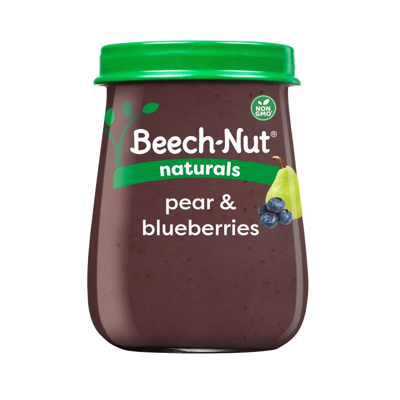 Beech-Nut Non-GMO Naturals Pear & Blueberry Baby Food Jar - 4oz