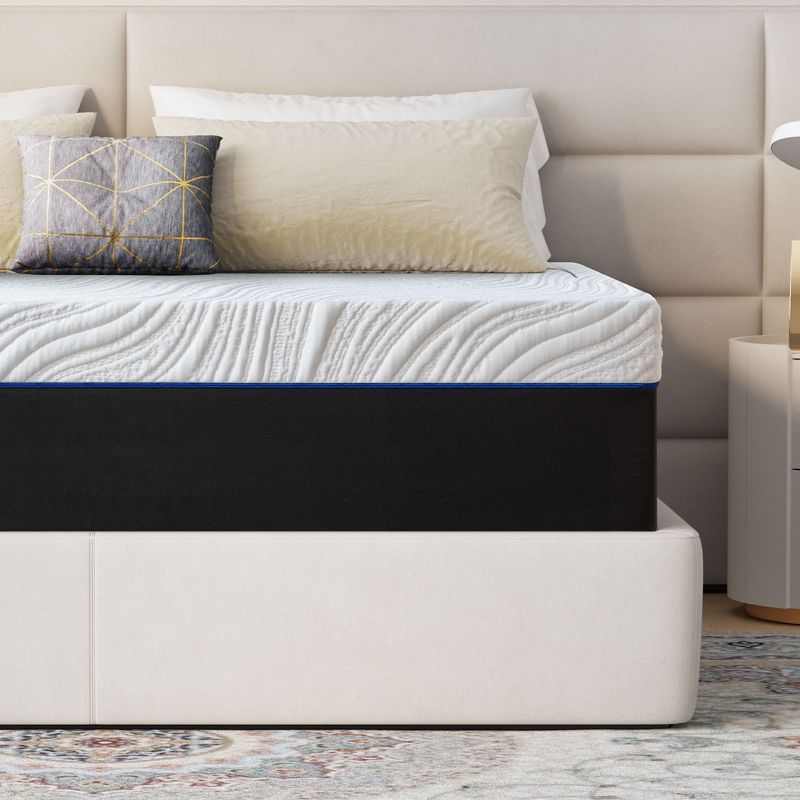 Wuleitex Queen Size 12 Inch Medium Cooling Gel Memory Foam Mattress with Breathable Cover,