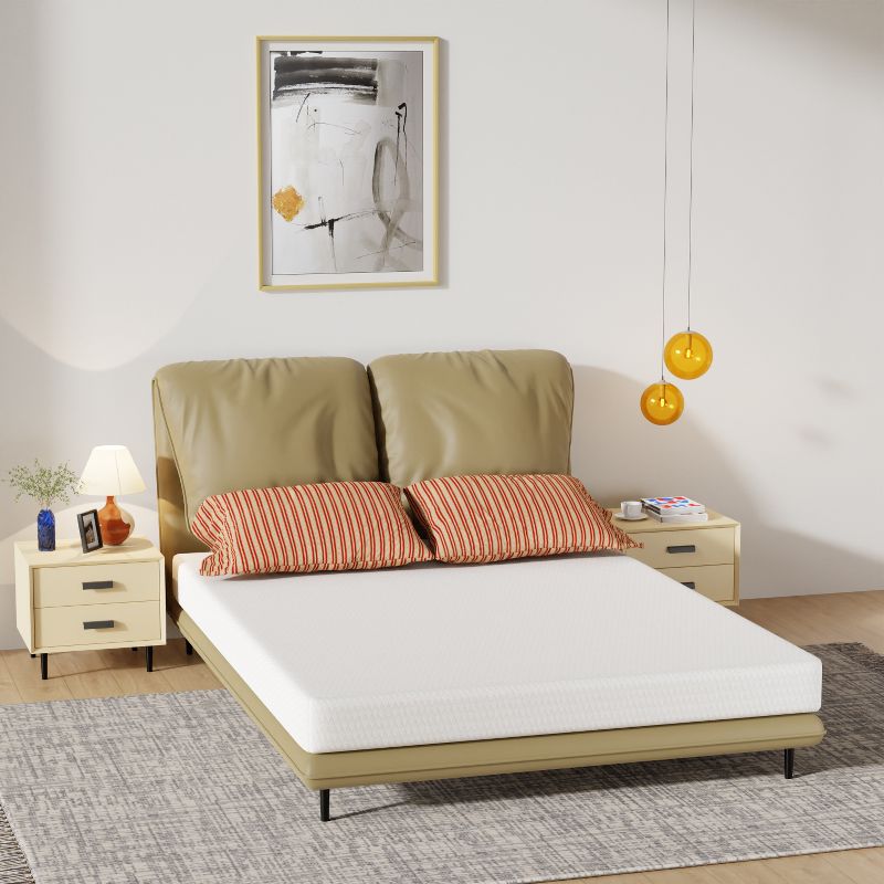 FDW 6 Inch Queen Gel Memory Foam Mattress,Mattress for Cooling Sleep & Pressure Relief, Mattress in a Box with Washable Zipper Cover,Queen