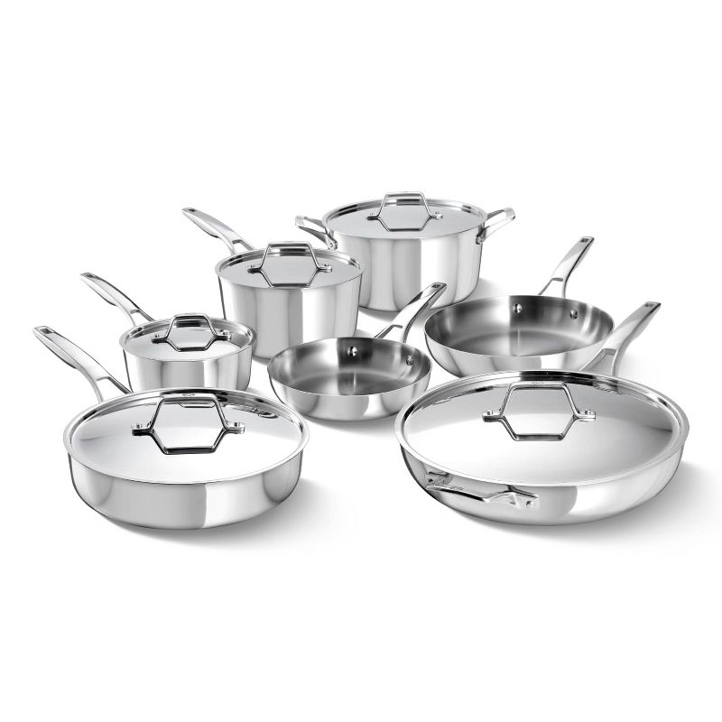 Calphalon 12pc Premier Stainless Steel Cookware Set
