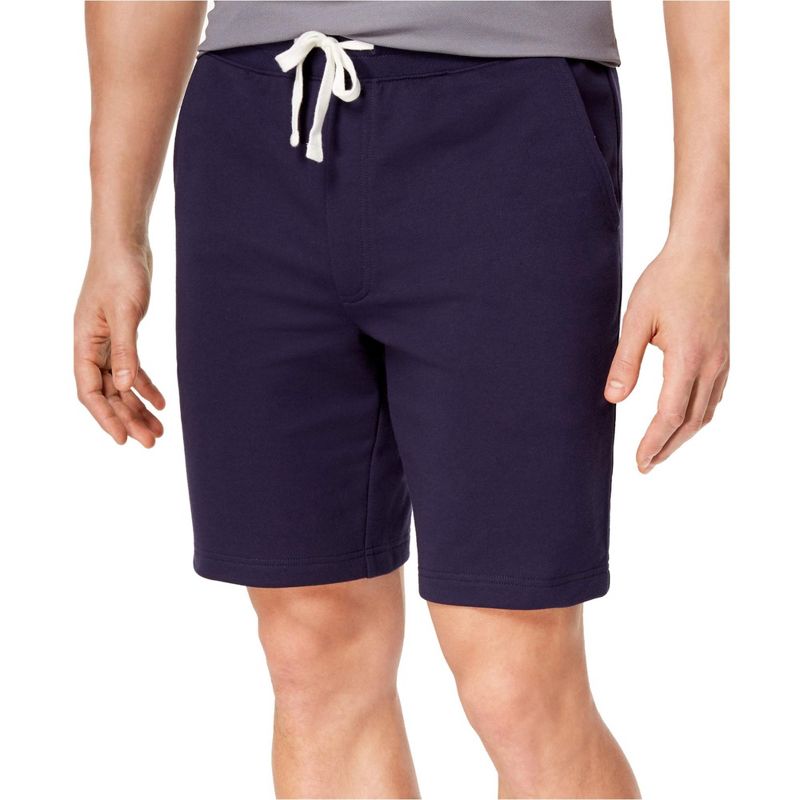 Club Room Mens Knit Casual Walking Shorts, nvyblue, Small