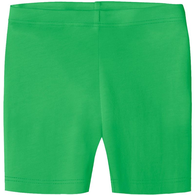 City Threads USA-Made Organic Cotton Soft Girls Bike Shorts | Elf Green - 5Y