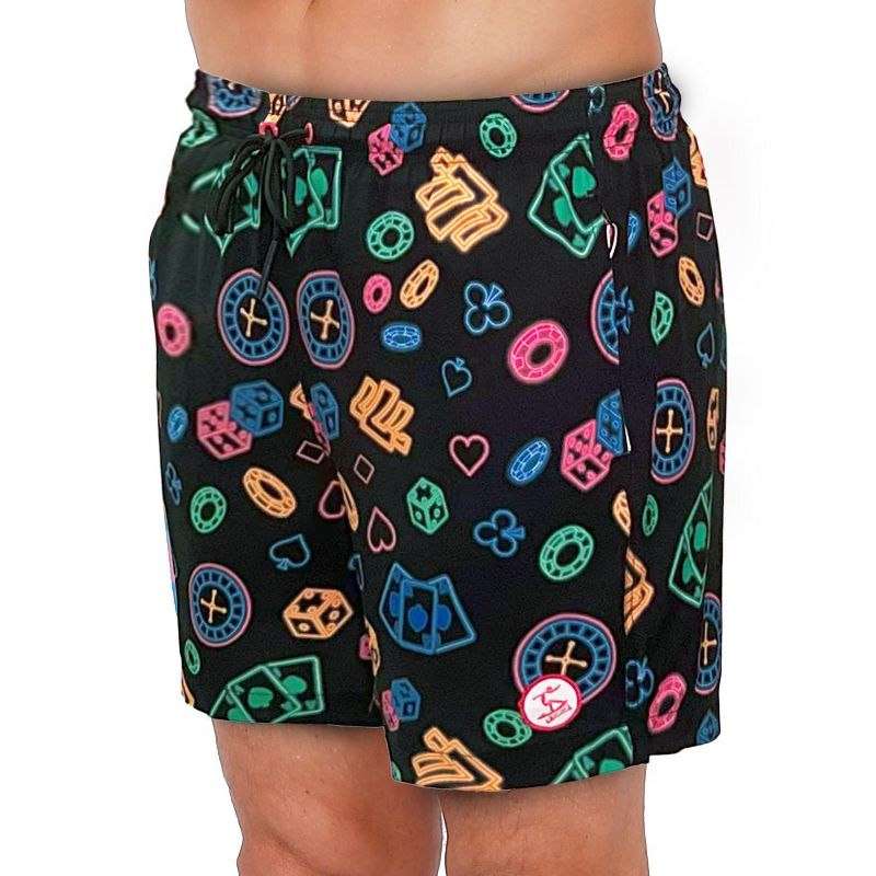 UZZI Amphibious Gear Men's Vegas Swim Trunks | Black Small